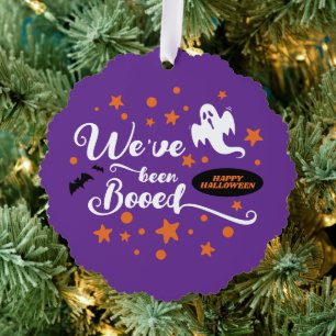 We've Been Booed Halloween Hanging Decor Tree Decoration Card