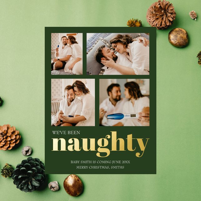 Weve been naughty Pregnancy Announcement Christmas (Creator Uploaded)