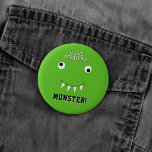 "We've Created A Monster" Halloween Baby Shower 6 Cm Round Badge<br><div class="desc">These buttons are perfect for anyone having a baby shower this Halloween. This design is easy to personalise with your special event wording and your guests will be thrilled when they see these fabulous party buttons. Matching items can be found in the collection.</div>