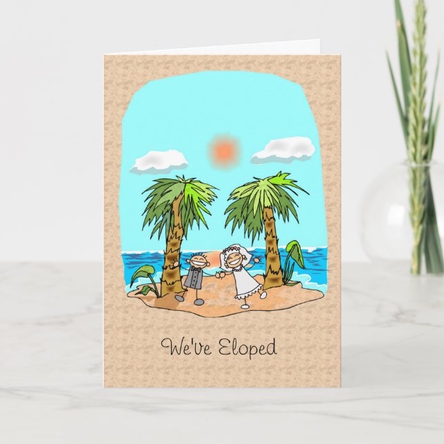 We've Eloped Announcement (Front)