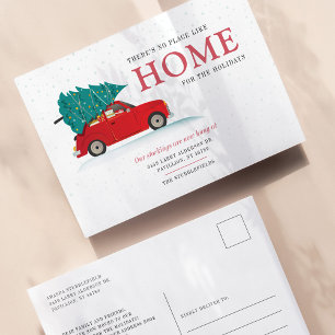 We've Moved Address for Holidays Moving Postcard