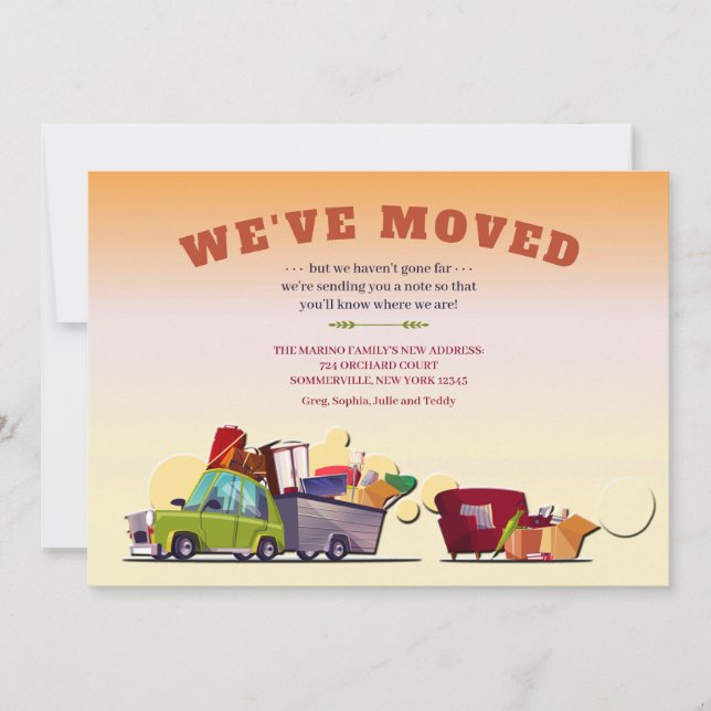 We've Moved Announcement (Front)