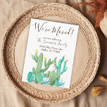 We've Moved  Announcement Cactus Desert Cacti Postcard<br><div class="desc">This design was created though digital art. It may be personalised in the area provide or customising by choosing the click to customise further option and changing the name, initials or words. You may also change the text colour and style or delete the text for an image only design. Contact...</div>