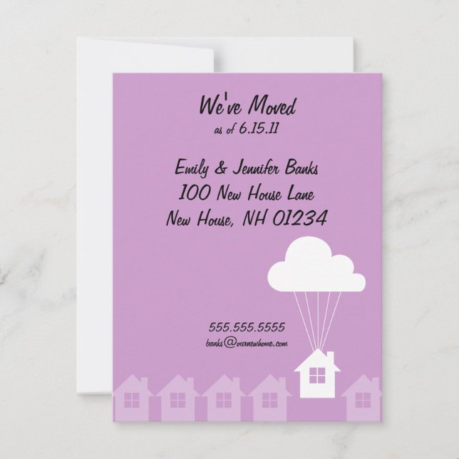 We've Moved Announcement Cards (Front)