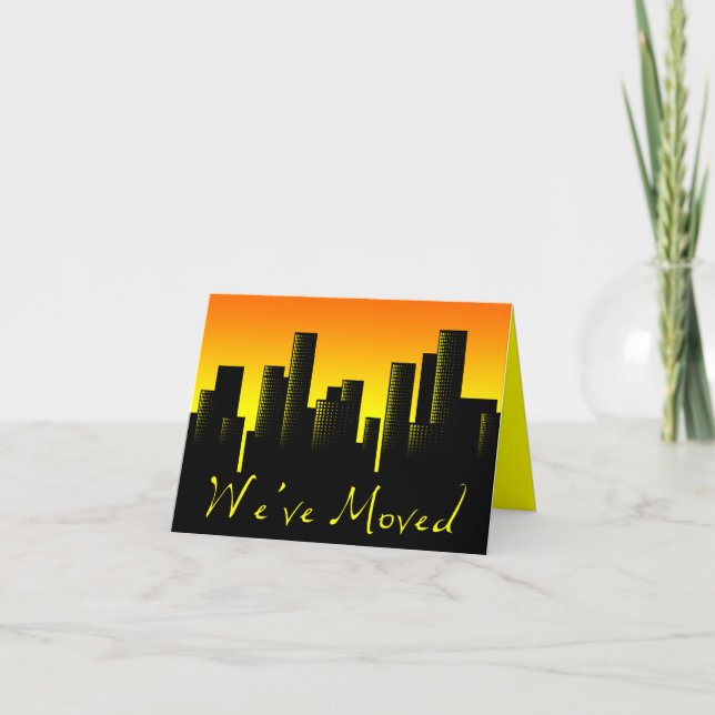 we've moved announcement : cityscape (Front)