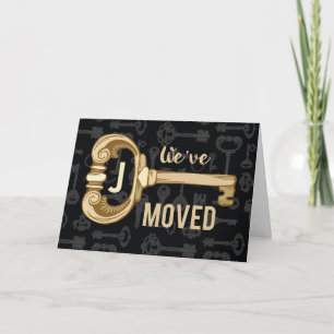 We've Moved Announcement, Customise Monogram Announcement