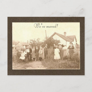 We've moved! announcement postcard