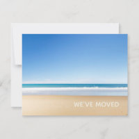 We've Moved Beach Home New Address