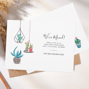 We've Moved Boho Chic Moving Announcement
