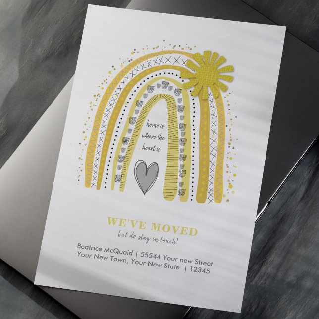 We've Moved Boho Rainbow Announcement (Creator Uploaded)