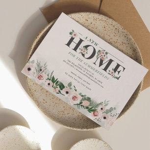 We've Moved Botanical Floral Moving Announcement