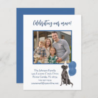 We've Moved Celebrating Dog Family Photo Budget