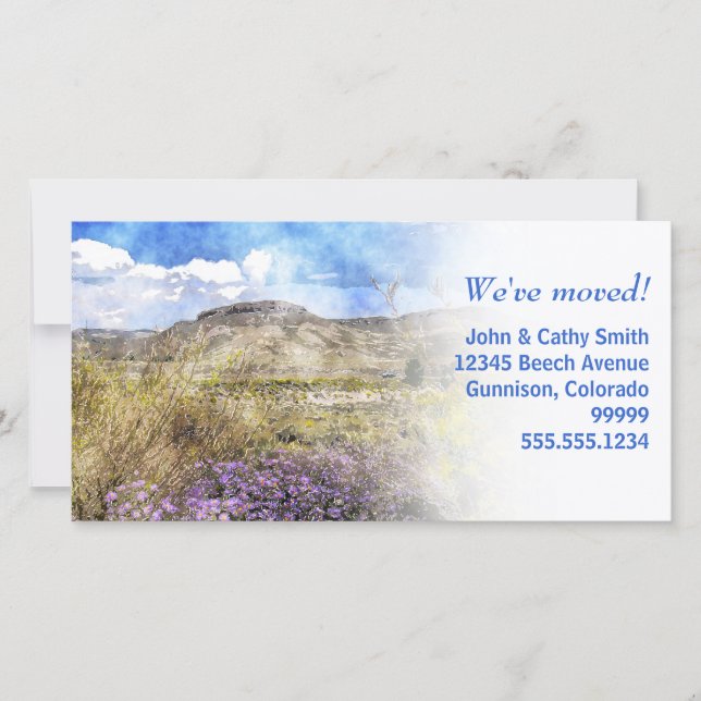 We've moved! Change of Address Custom Photo Cards (Front)