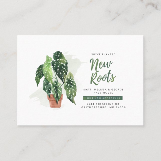 We've Moved Change of Address Moving New Home Business Card (Front)