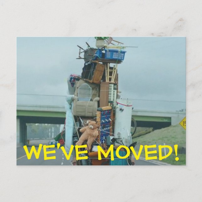 We've Moved Change Of Address Postcard (Front)