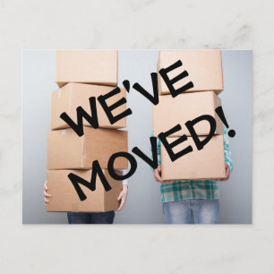 We've Moved Change Of Address Postcard