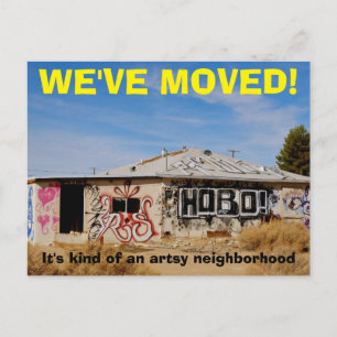 We've Moved Change Of Address Postcard