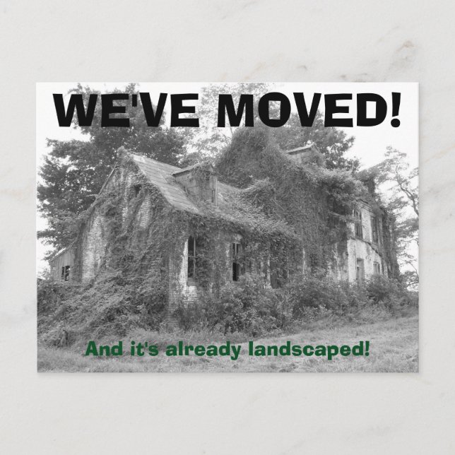 We've Moved Change Of Address Postcard (Front)