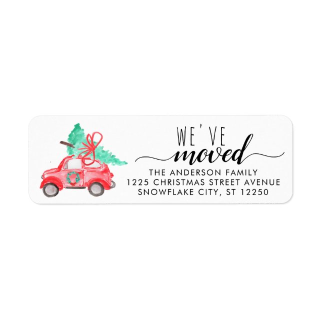 We've Moved Christmas Car Tree Moving New Home (Front)