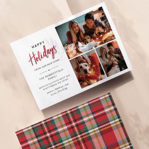 We've Moved Christmas Holiday Family Photo Card