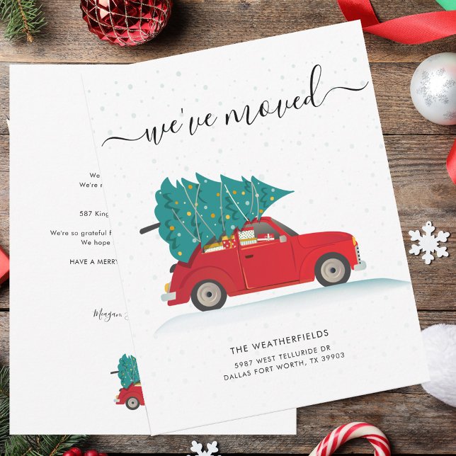 We've Moved Christmas Holiday Moving Announcement (We've Moved Christmas Holiday Moving Announcement)