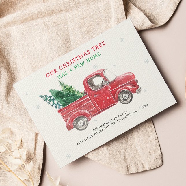We've Moved Christmas Holiday Moving Announcement (Our Tree Has A New Home Christmas Moving Announcement)