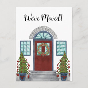 We've Moved! Christmas home Postcard