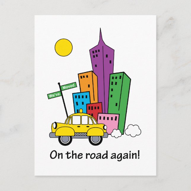 We've Moved Cityscape - Mailing Postcard (Front)