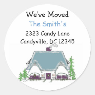 We've Moved Classic Round Sticker