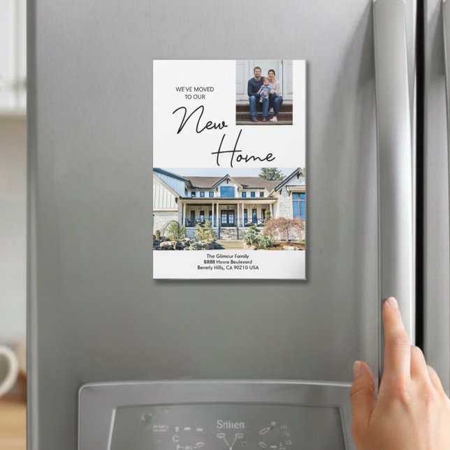 We've moved Custom Photo New Address Moving (We've Move to our New Home custom photo magnet.)