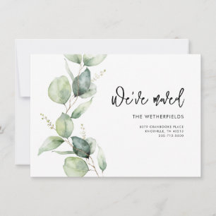 We've Moved Eucalyptus Moving Announcement