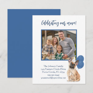 We've Moved French Bulldog Family Photo Budget Announcement