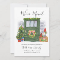 We've Moved Front Door Christmas Holiday Moving