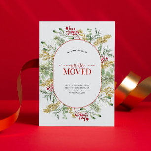 We've Moved Gold Winter Moving Announcement