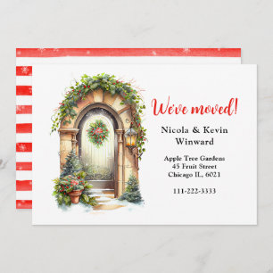 We've Moved Holiday Christmas Garland Door Announcement