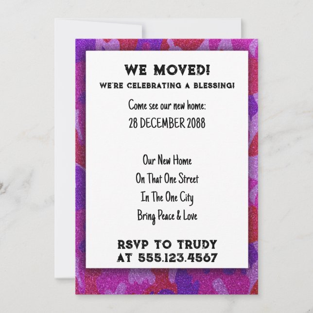 We've Moved Home Blessing New House Warming Party  Invitation (Front)