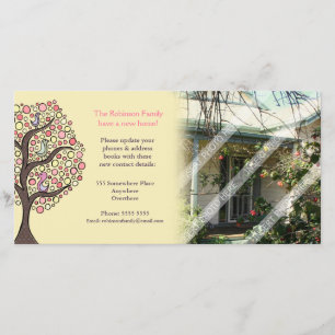 We've moved house home notification Photo Card