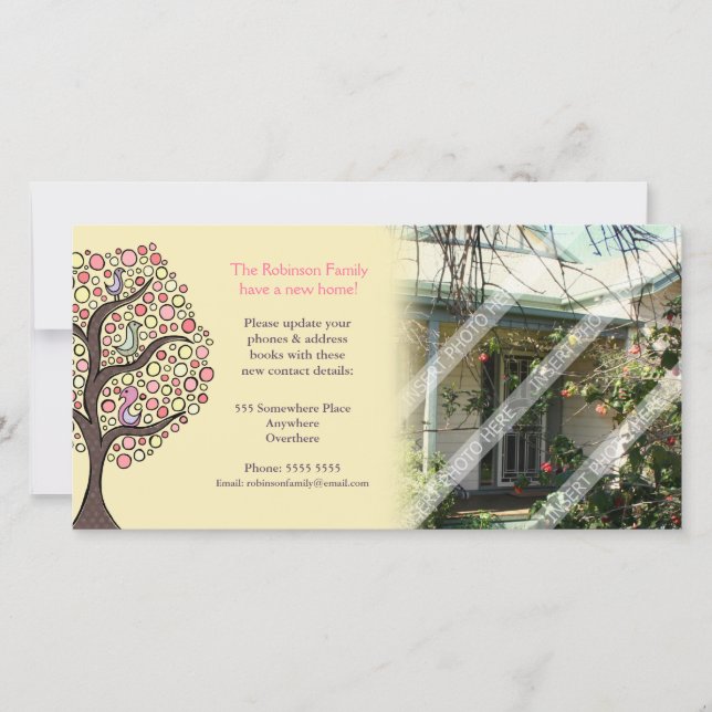 We've moved house home notification Photo Card (Front)