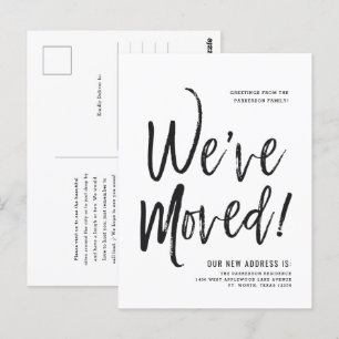 We've Moved Minimal New Address Postcard