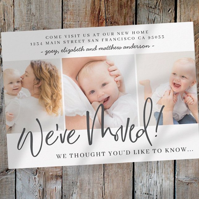 We've Moved Modern New Home Announcement Card (Creator Uploaded)