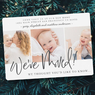 We've Moved Modern Photo New Home Announcement