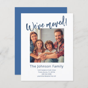 We've Moved Modern Stylish Family Photo Budget   Announcement