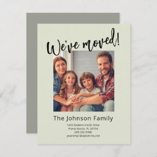 We've Moved Modern Stylish Family Photo Budget   Announcement