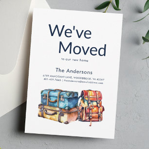 We've Moved Modern Watercolor Moving Announcement