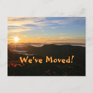We've Moved! Mountain Sunrise Address Change Announcement Postcard