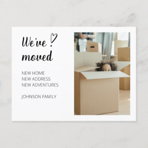 We've Moved Moving Announcement Photo 2. Postcard