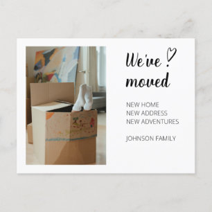 We've Moved Moving Announcement Photo 2a. Postcard