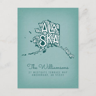 We've Moved   New Address   Alaska Postcard