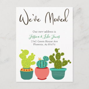We've Moved New Address Announcement House Cactus