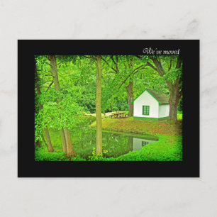 We've moved - new address announcement postcard